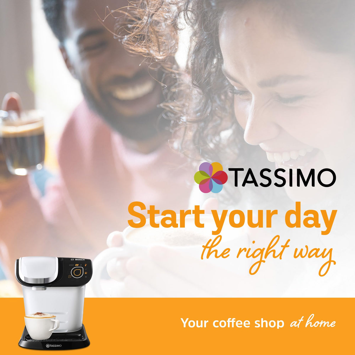 Tassimo Costa Latte Medium Roast Coffee Pods, Pack of 5, Total 40 Cups