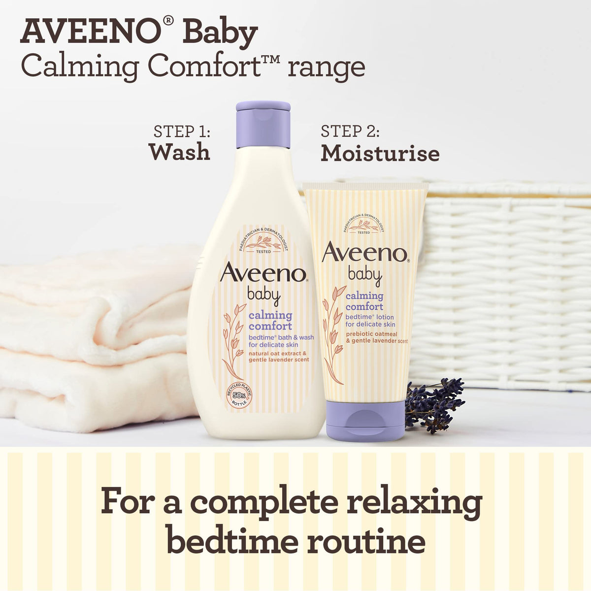 Aveeno Baby Calming Comfort Bedtime Lotion for Baby's Delicate Skin 150ml