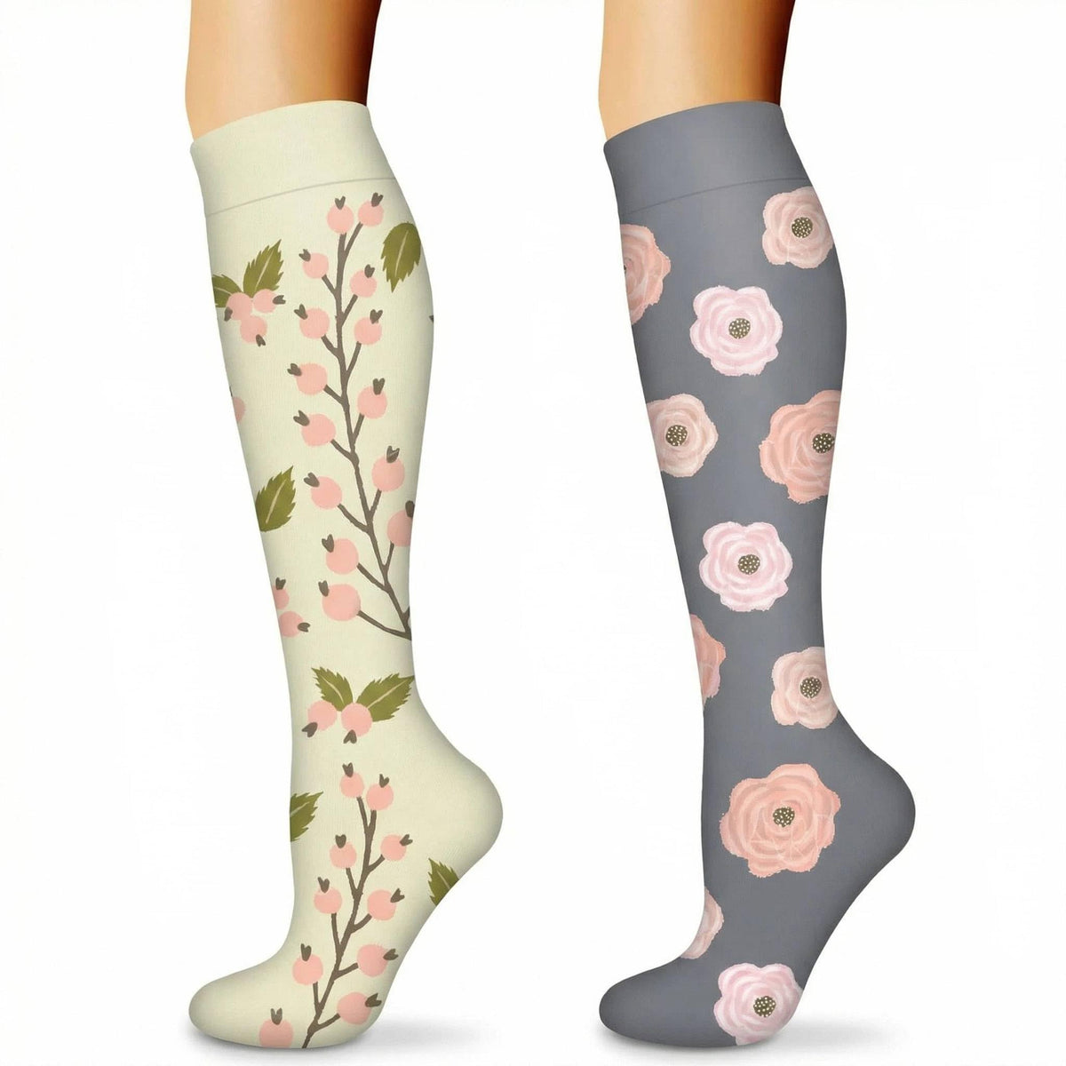 Compression Socks, (2/4/6/7 Pairs) for Men & Women 15-20 mmHg is Best for Athletics, Running, Flight Travel, Support