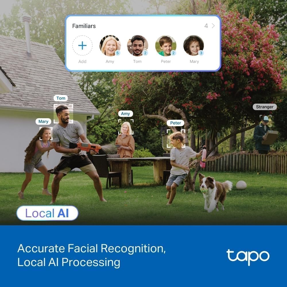 Tapo TP-Link C500 Outdoor Wi-Fi Security Camera, 360° FHD 1080P with Night Vision, Two-Way Audio, Cloud Video Recording, Works with Alexa