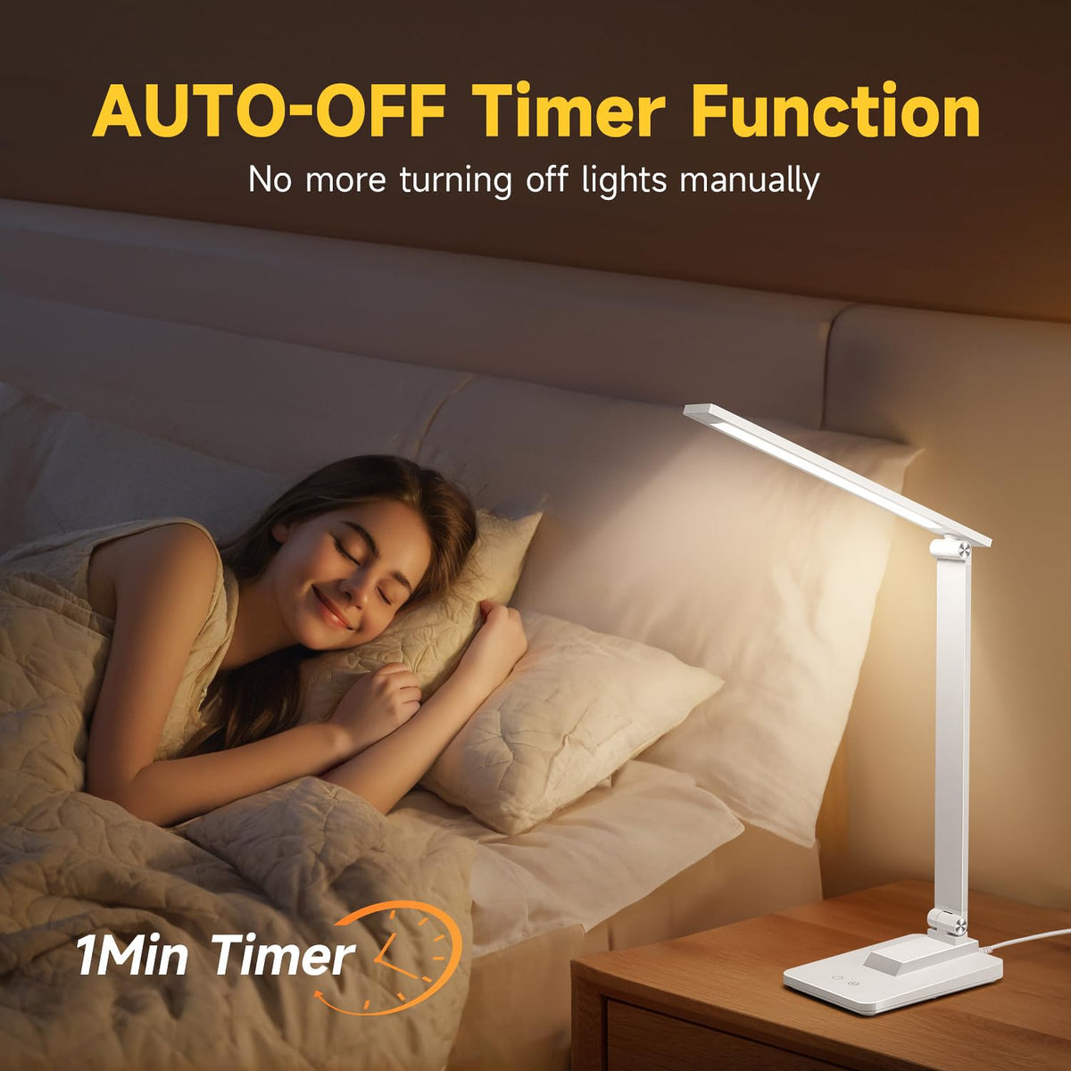 One Fire Rechargeable lamp, Portable Light, Reading Light,Long Battery Life