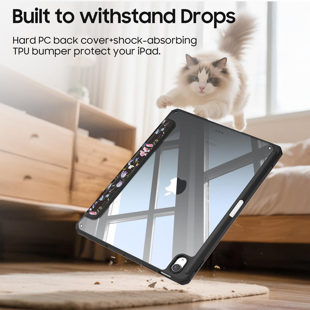 FINTIE Clear Case for iPad Air 11 Inch & iPad Air 5th/4th Generation 10.9"