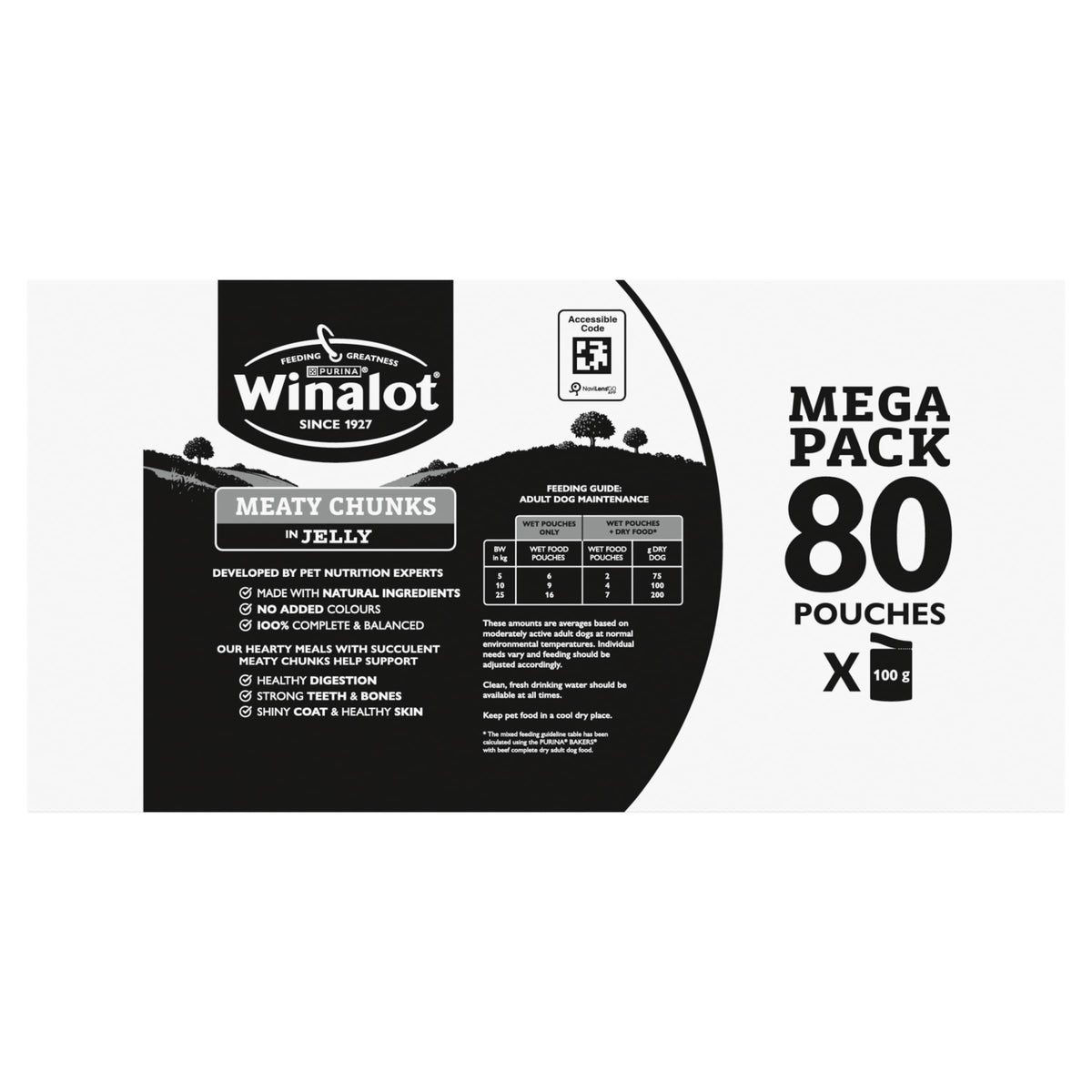 WINALOT Sunday Dinner Mixed in Gravy Wet Dog Food Pouches 40x100g