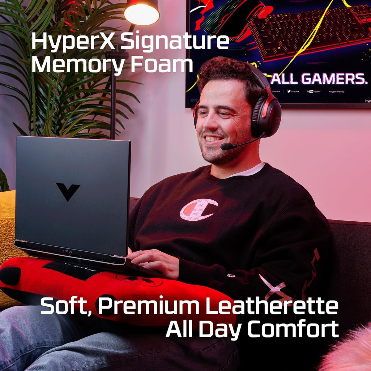 HyperX Cloud III – Wired Gaming Headset, PC, PS5, Xbox Series X|S, Angled 53mm Drivers, DTS, Memory Foam, Durable Frame, Ultra-Clear 10mm Mic, USB-C, USB-A, 3.5mm, Black/Red