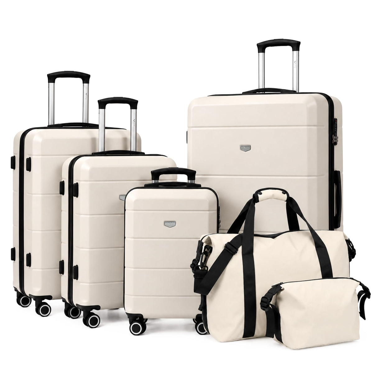 LUGG Jetset 40cm Suitcase 40x30x20cm, Ryanair Compatible Underseat Size, Hard Shell ABS, Spinner with Removable Wheels, Lightweight Travel Luggage, 1 Year Warranty