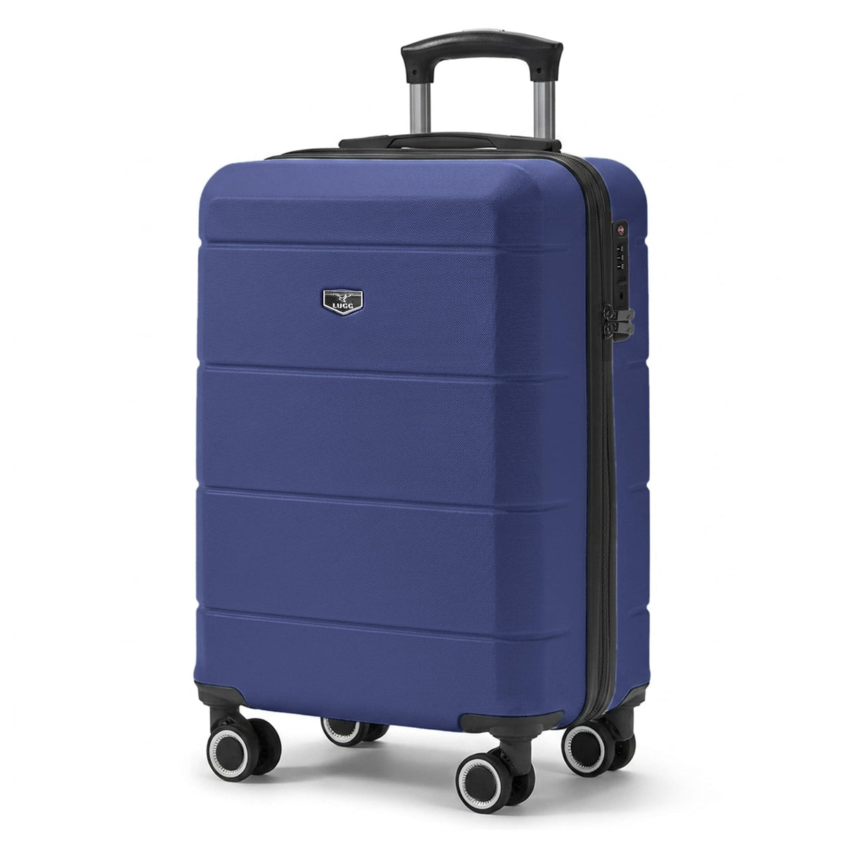 LUGG Jetset 40cm Suitcase 40x30x20cm, Ryanair Compatible Underseat Size, Hard Shell ABS, Spinner with Removable Wheels, Lightweight Travel Luggage, 1 Year Warranty
