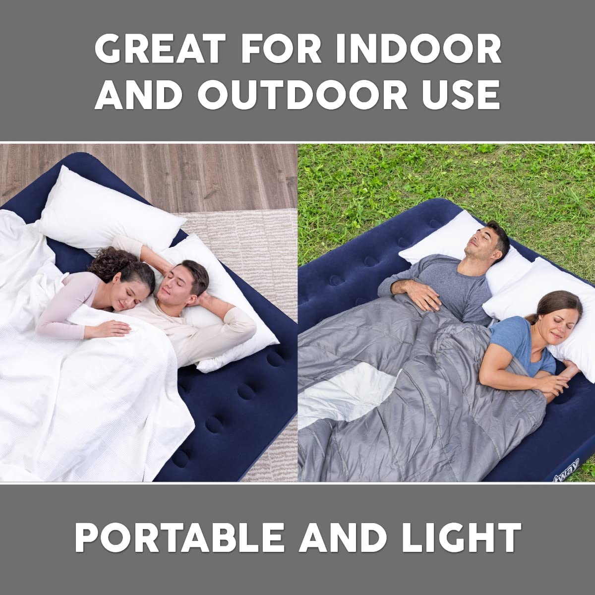 Bestway Single Flocked Airbed for Camping