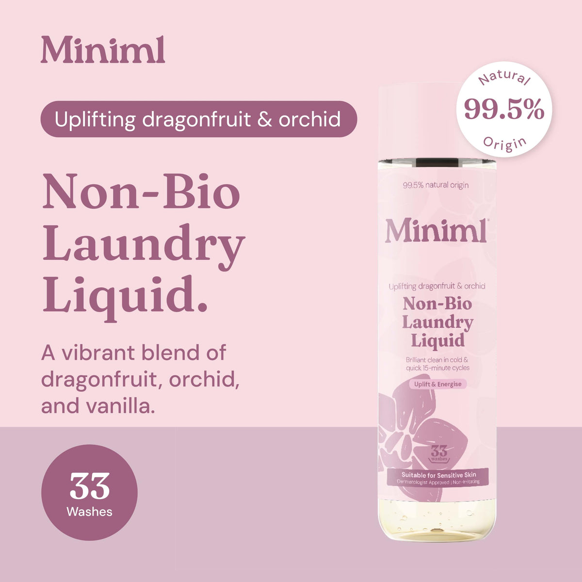 Miniml Eco Laundry Liquid Washing Detergent 5L Refill – Fresh Linen