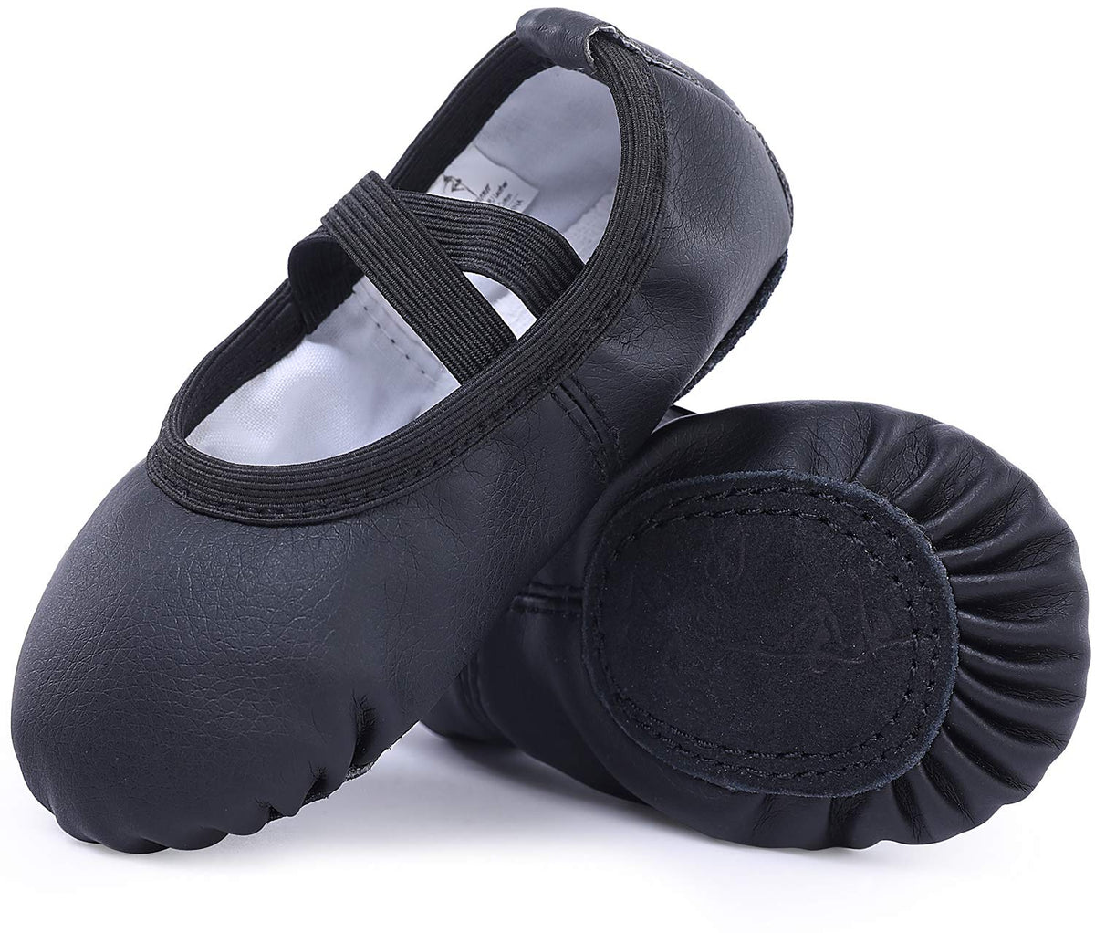 Ballet Shoes Leather Ballet Flats Split Sole Dance Slippers for Girls Toddlers Women