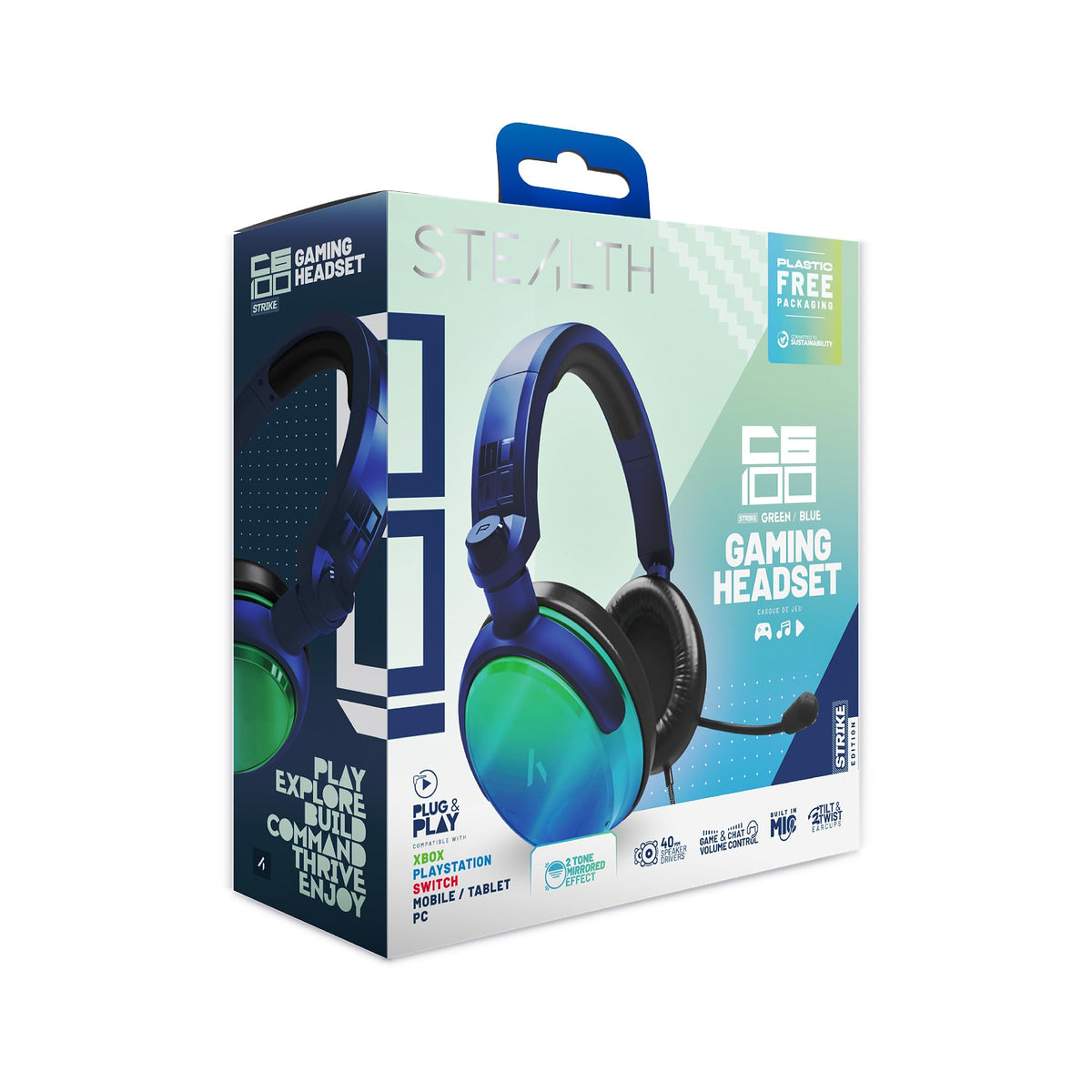 STEALTH C6-100 Gaming Headset Range (Green)