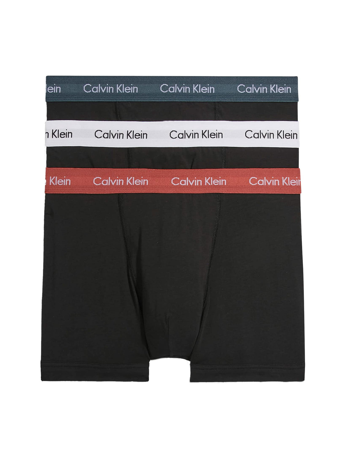 Calvin Klein Men’s 3 Pack Trunks with Logo Waistband