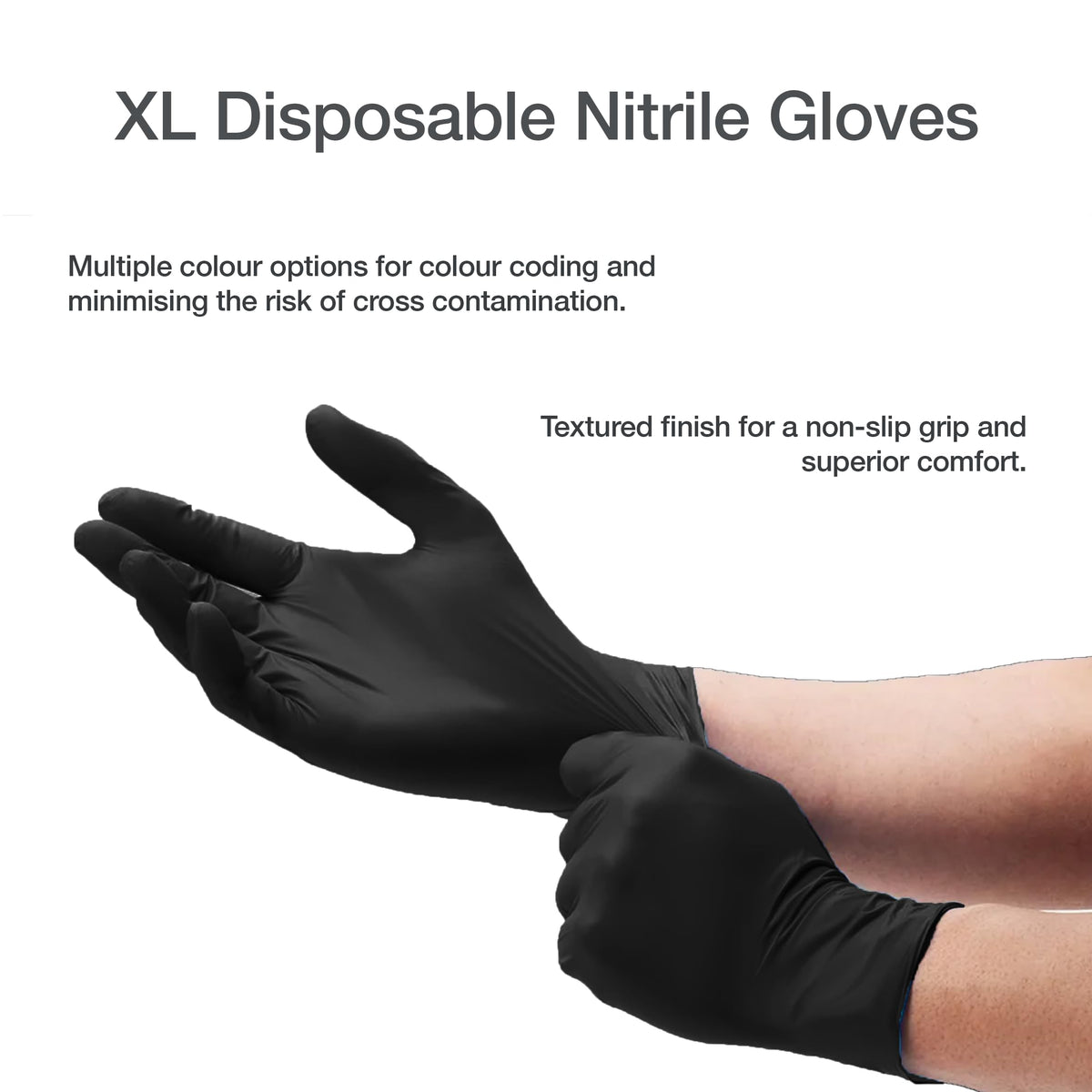 ABENA Pink Disposable Nitrile Gloves, Large, Pack of 100, Powder Free, Latex Free, Examination Gloves for Cleaning, Food Prep, Beauty, Medical & Hygiene, Strong Single Use Protective Gloves
