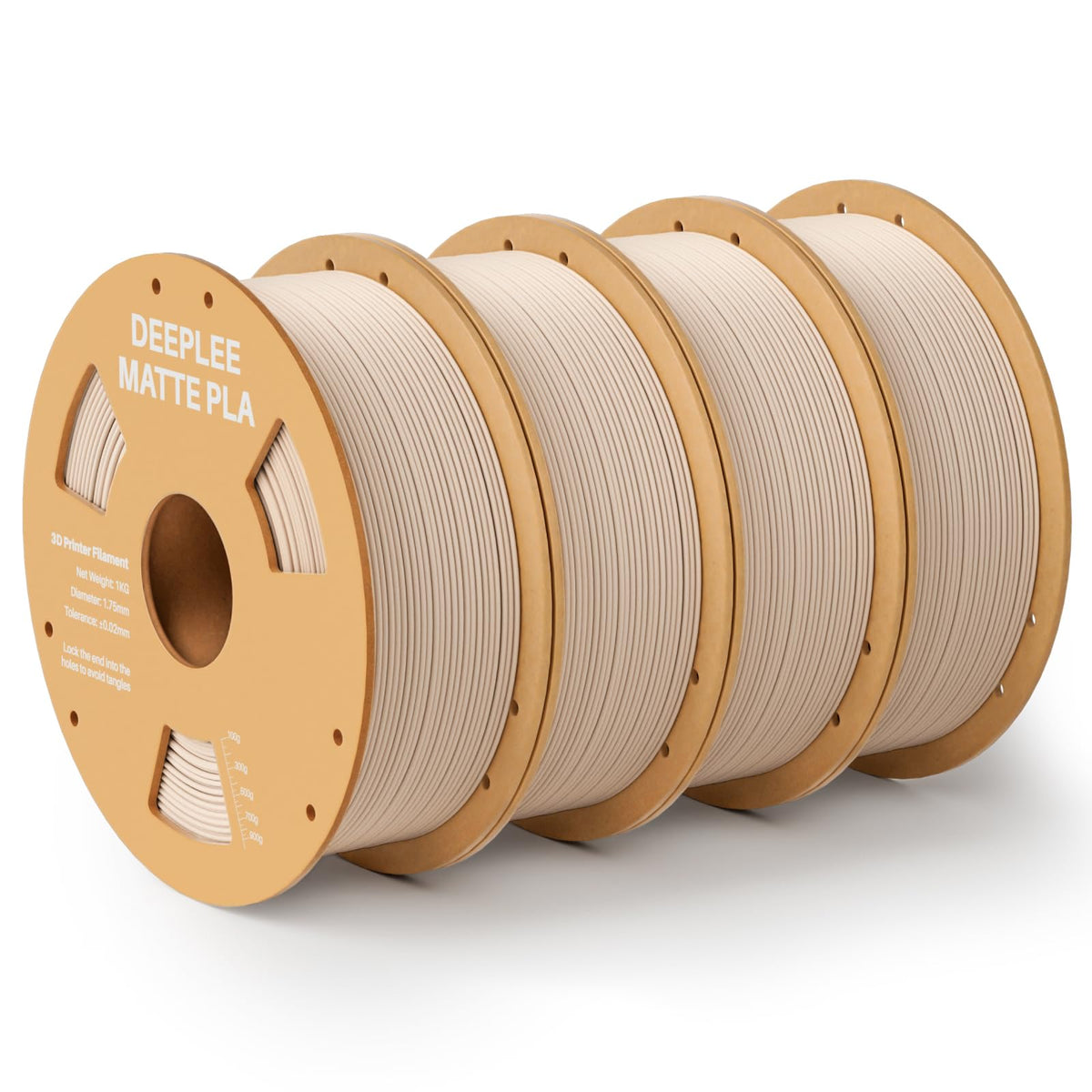 DEEPLEE Matte PLA Filament 1.75mm Matte White 1kg