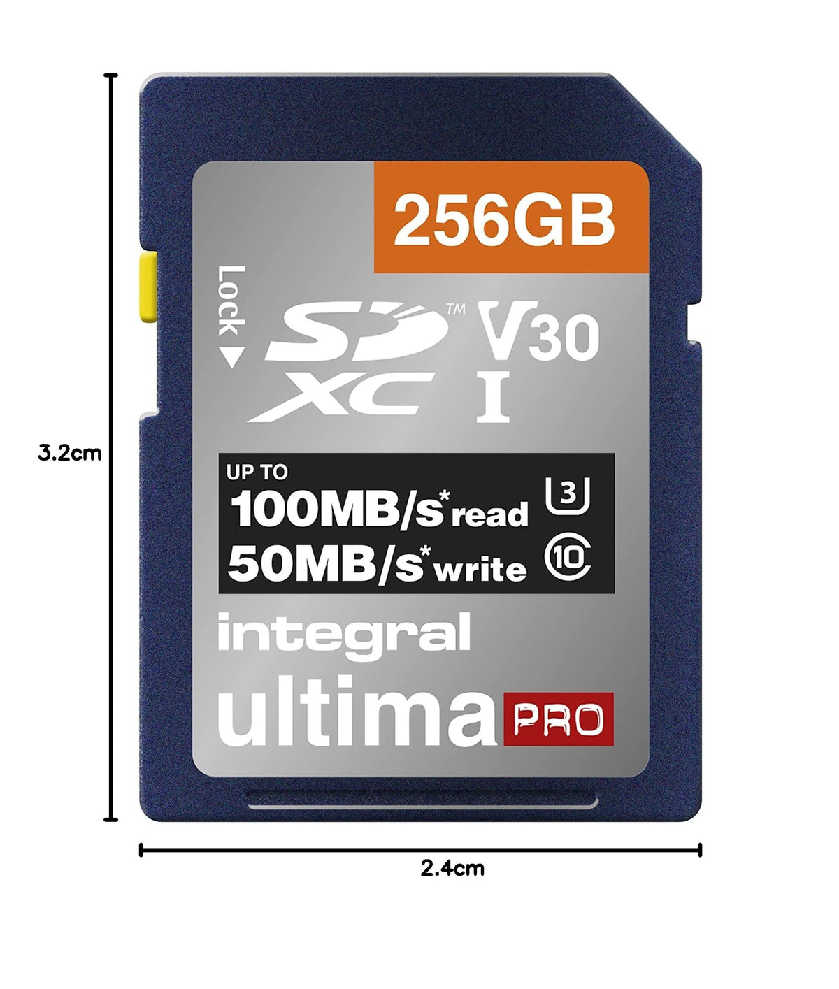 Integral 64GB SD Card 4K Ultra-HD Video High Speed SDXC V30 UHS-I U3 Class 10 Memory Card up to 100MB/s, Color May Vary