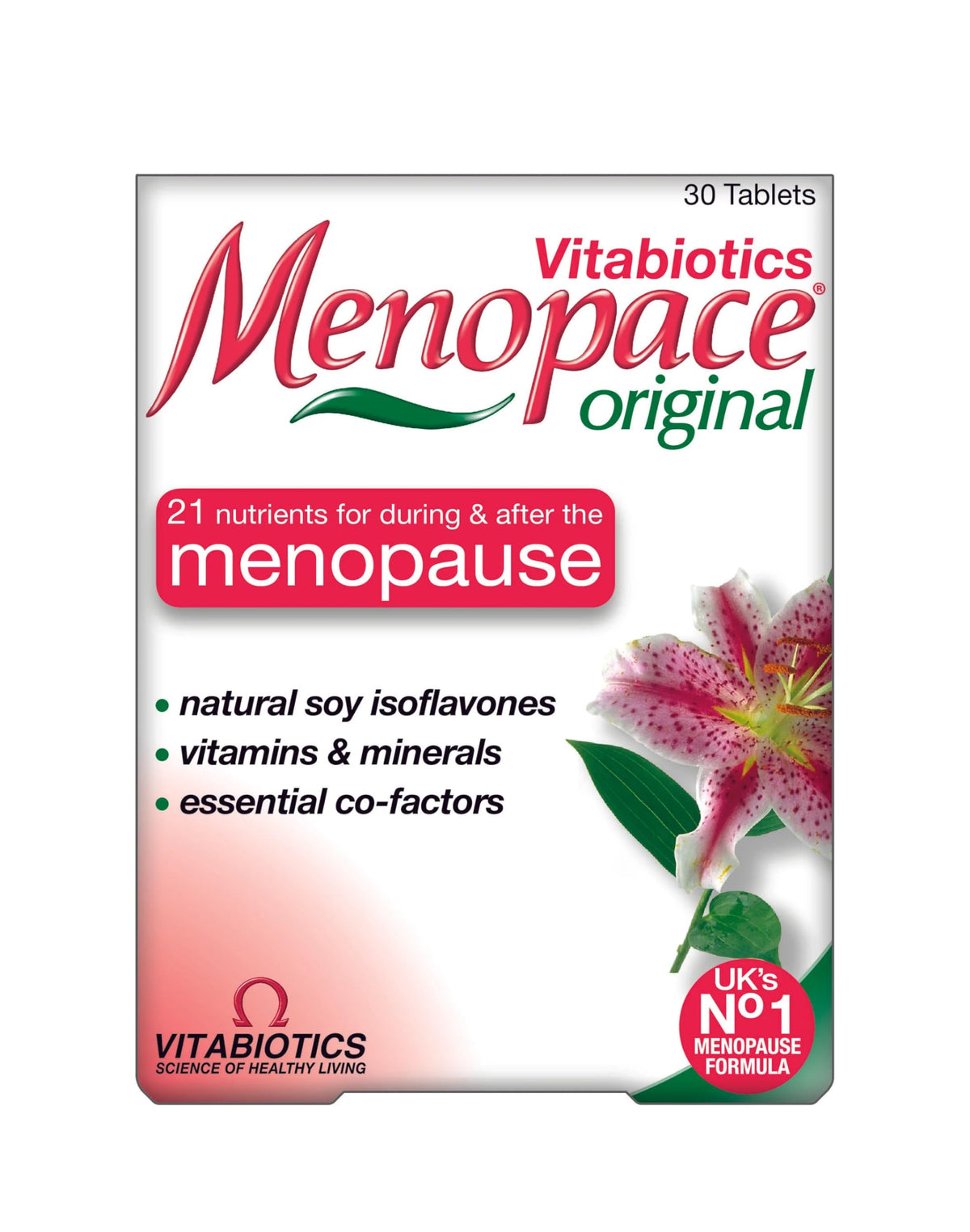 Menopace Original by Vitabiotics - 90-Day Menopause & Perimenopause Vitamin Supplement Tablets - UK's No.1 Menopause Supplement Brand