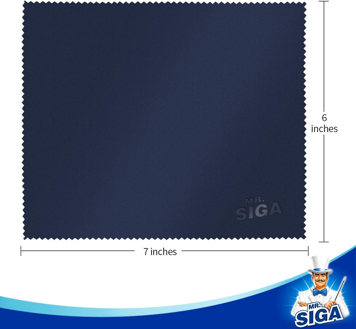 MR.SIGA Microfibre Glasses Cleaning Cloth, Spectacle Cleaner Cloth, 24 Pack