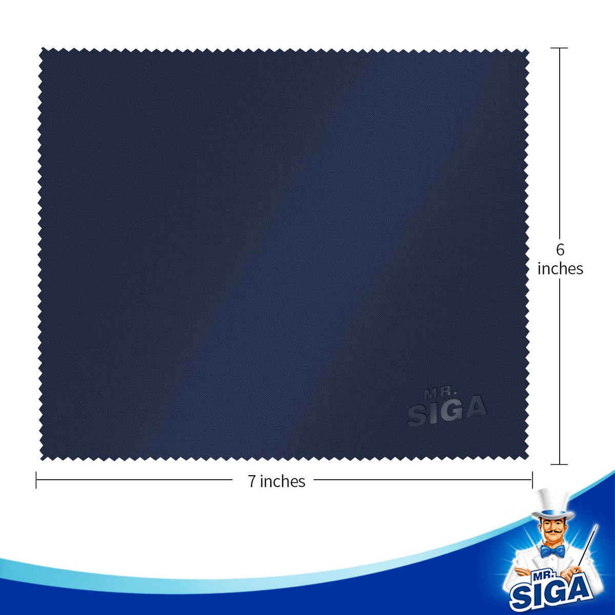 MR.SIGA Microfibre Glasses Cleaning Cloth, Spectacle Cleaner Cloth, 24 Pack