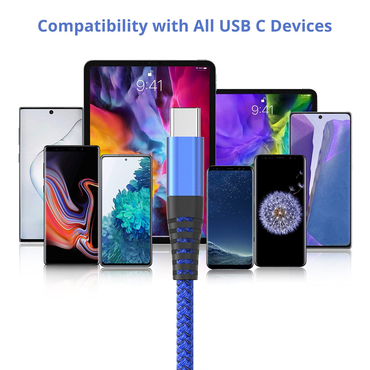 Ofuca USB C Charger Cable,3Pack 1M USB to USB C Cable