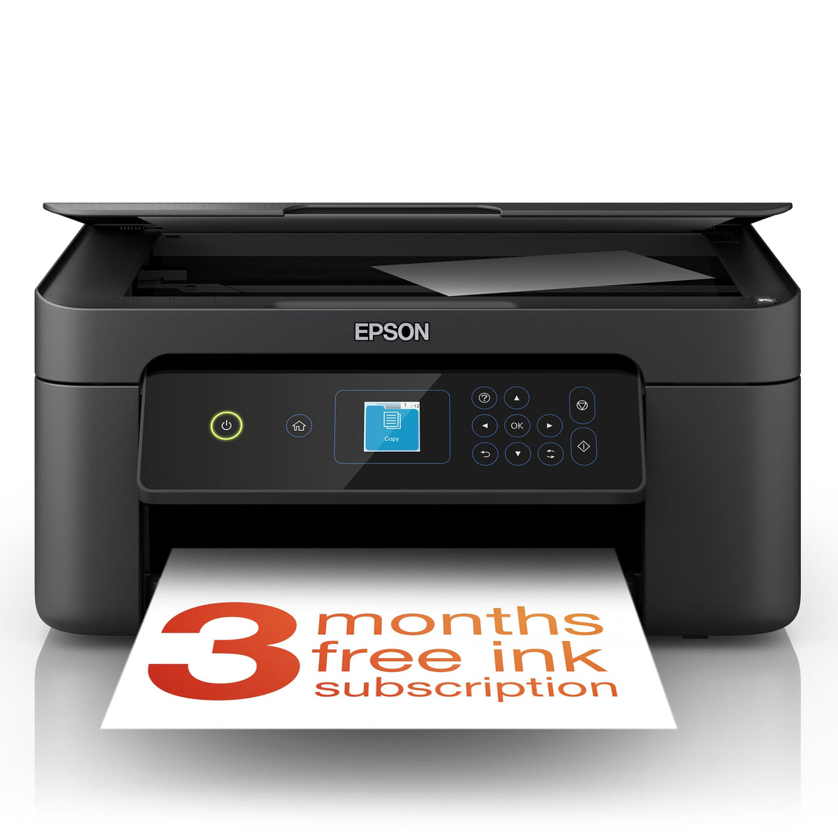 Epson Expression Home XP-5200 Precision Core 3-in-1 Ink Multifunction Printer, Scanner, Copier, WiFi, 1440dpi, Duplex, 2.4 Inch Display, DIN A4, incl. 3 Months Readyprint Flex Trial