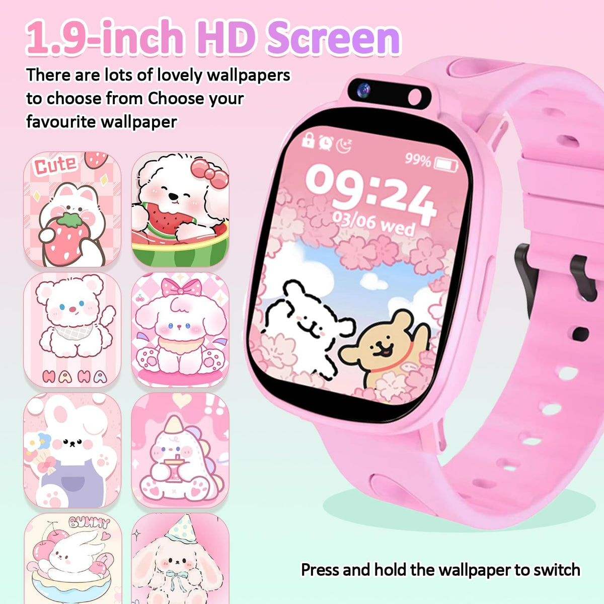 Kids Smart Watch for Boys Girls, Smart Watch for Kids Fitness Watch