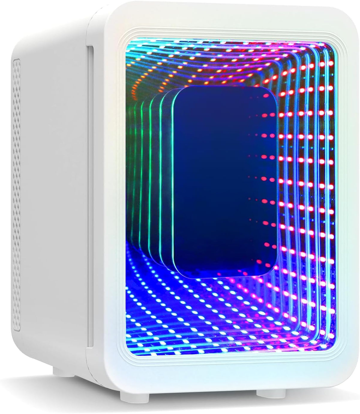 4 Liter Mini Fridge with RGB LED Mirror, AC/DC Skincare Fridge