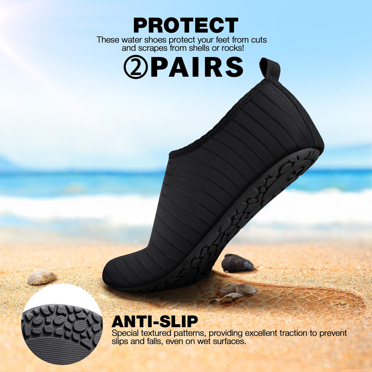 Steppli Water Shoes Swim Aqua Shoes for Men Women