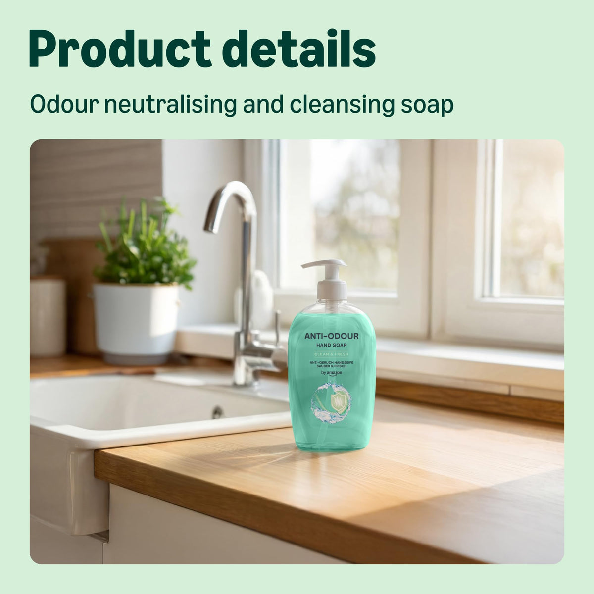 by Amazon Milk & Honey Hand Soap, 4 x 500ml