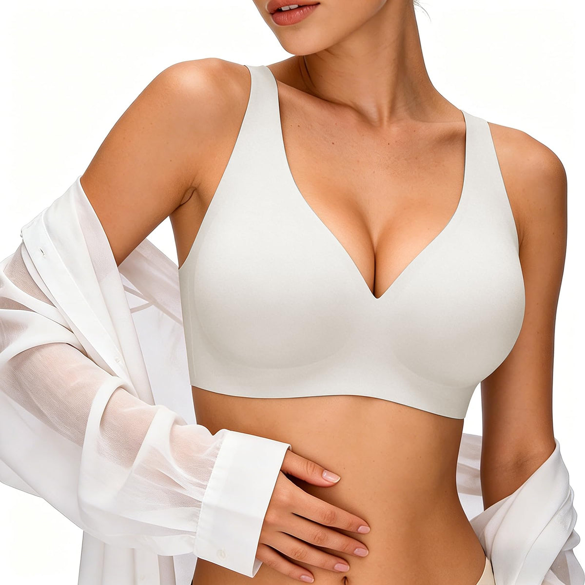 Seamless Jelly Bra,Full Cup Leopard Print Bra Comfort Sleep Jelly Push Up Bra Seamless No Under Wireless Bras for Women UK Everyday T Shirt Bras