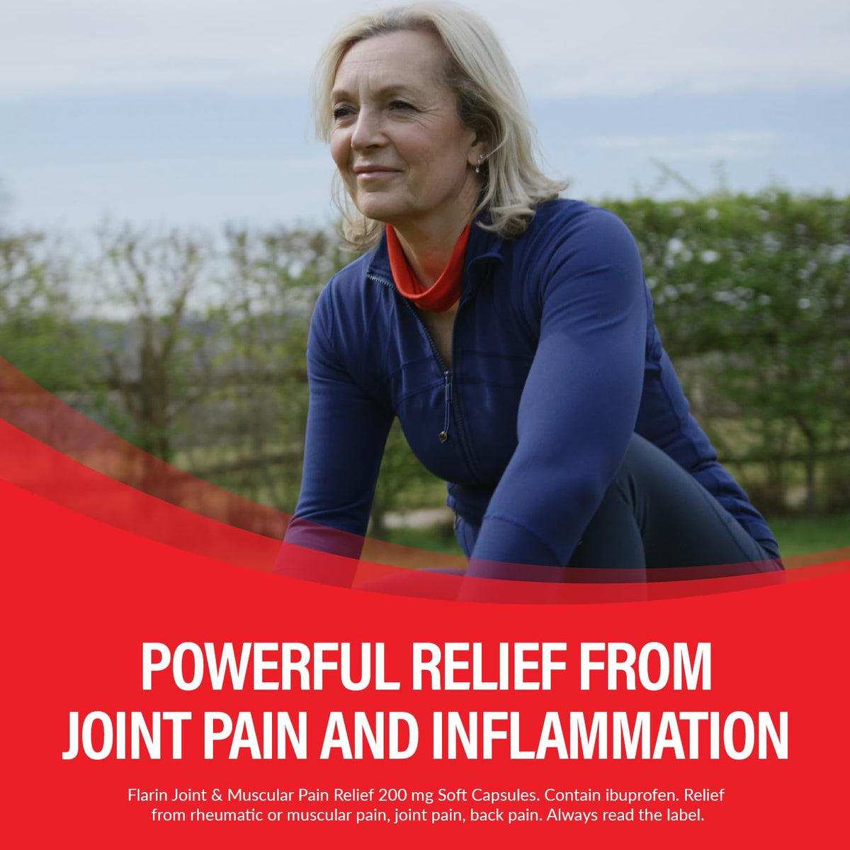 Flarin Joint & Muscular Pain Relief, 200mg Ibuprofen, 16 Soft Capsules