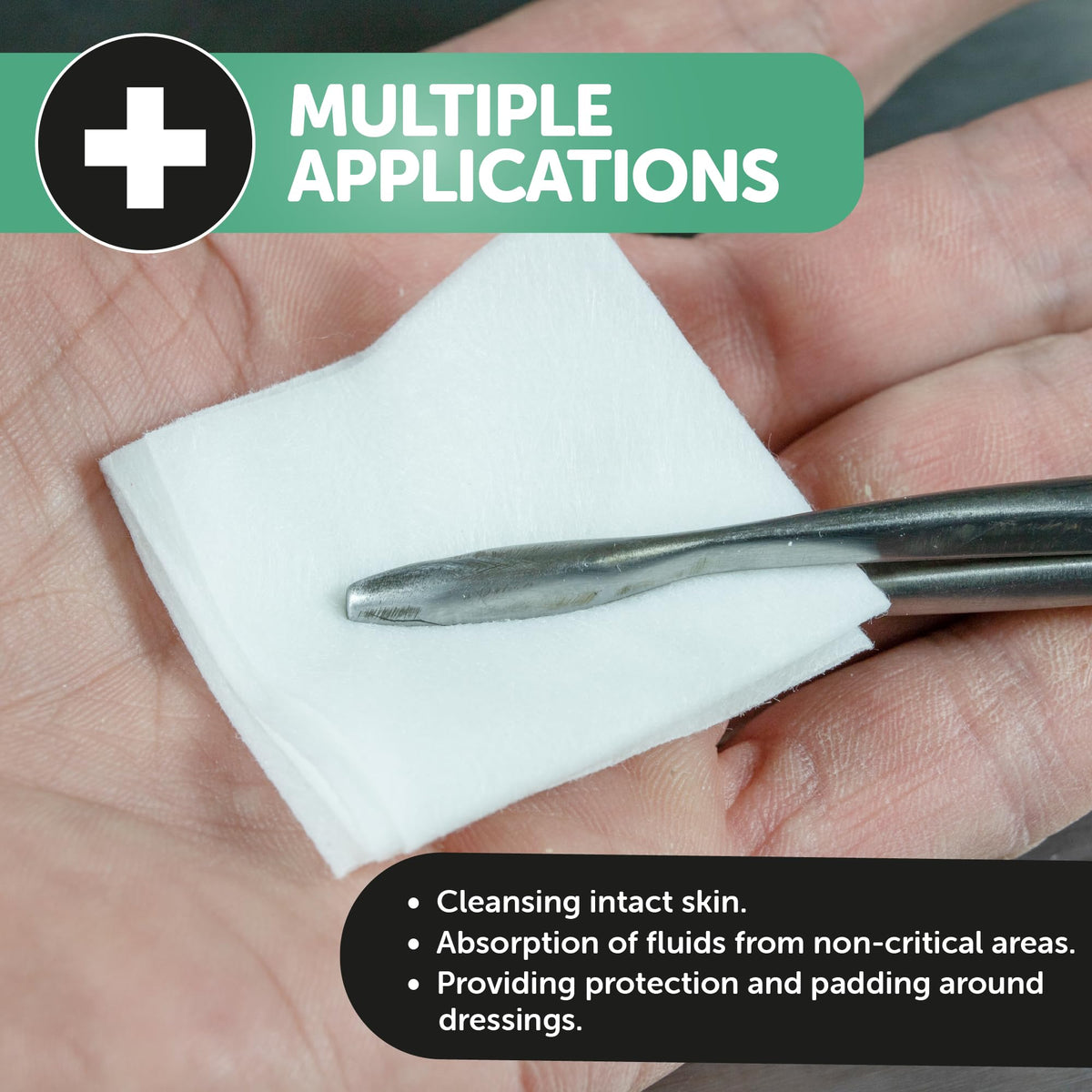 JFA Medical Premium Non-Woven Gauze Swabs 10cm x 10cm - Pack of 100