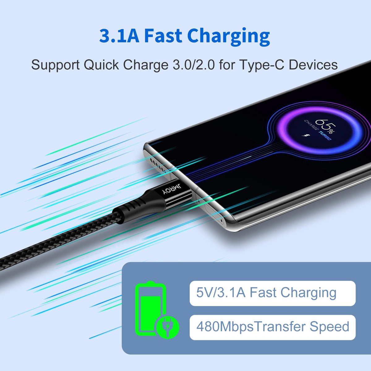 Extra long USB to USB C Cable 3m, PS5 Controller Charging Cable Type C Charger cable for Samsung Galaxy S22 S21 S20 Plus Note 10 9 8, Google Pixel,LG, Playstation 5, Xbox Series X/S