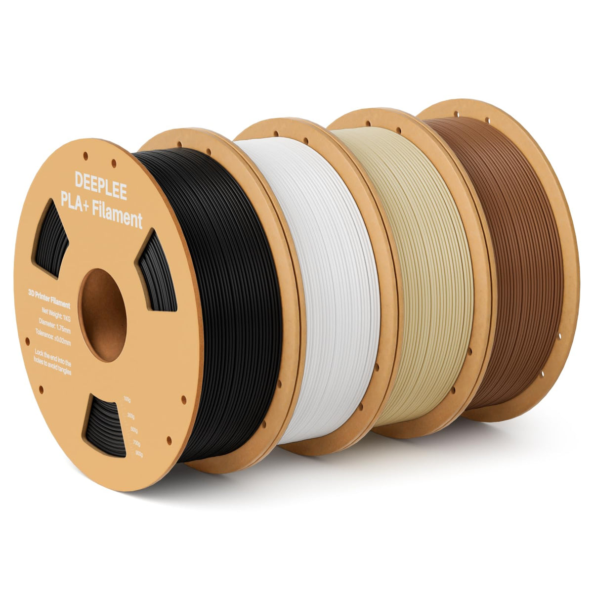 DEEPLEE PLA Plus 1.75mm Filament White 1kg