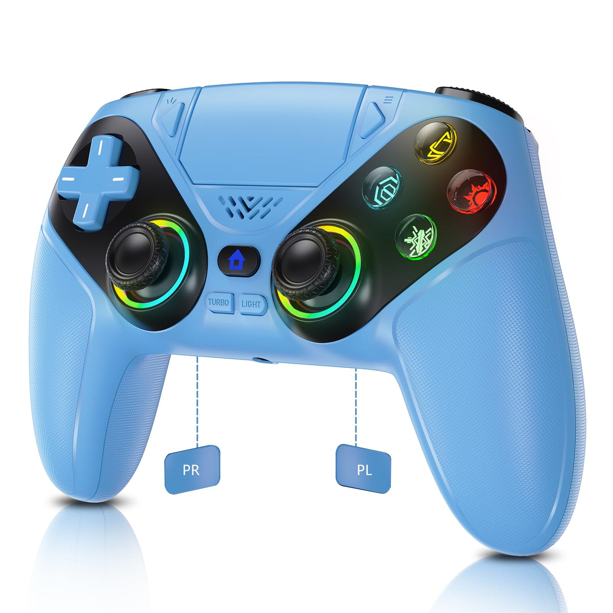 Gamrombo Wireless Controller for PS5/Pro/Slim/PC/Steam Deck