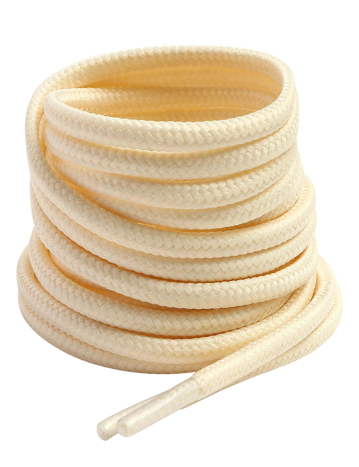 VSUDO Round Boots Laces, 4mm Diameter Work & Hiking Shoe Laces for Boots