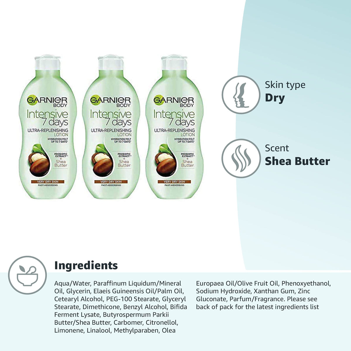 Garnier Intensive 7 Days Shea Butter Probiotic Very Dry Skin Lotion 400ml