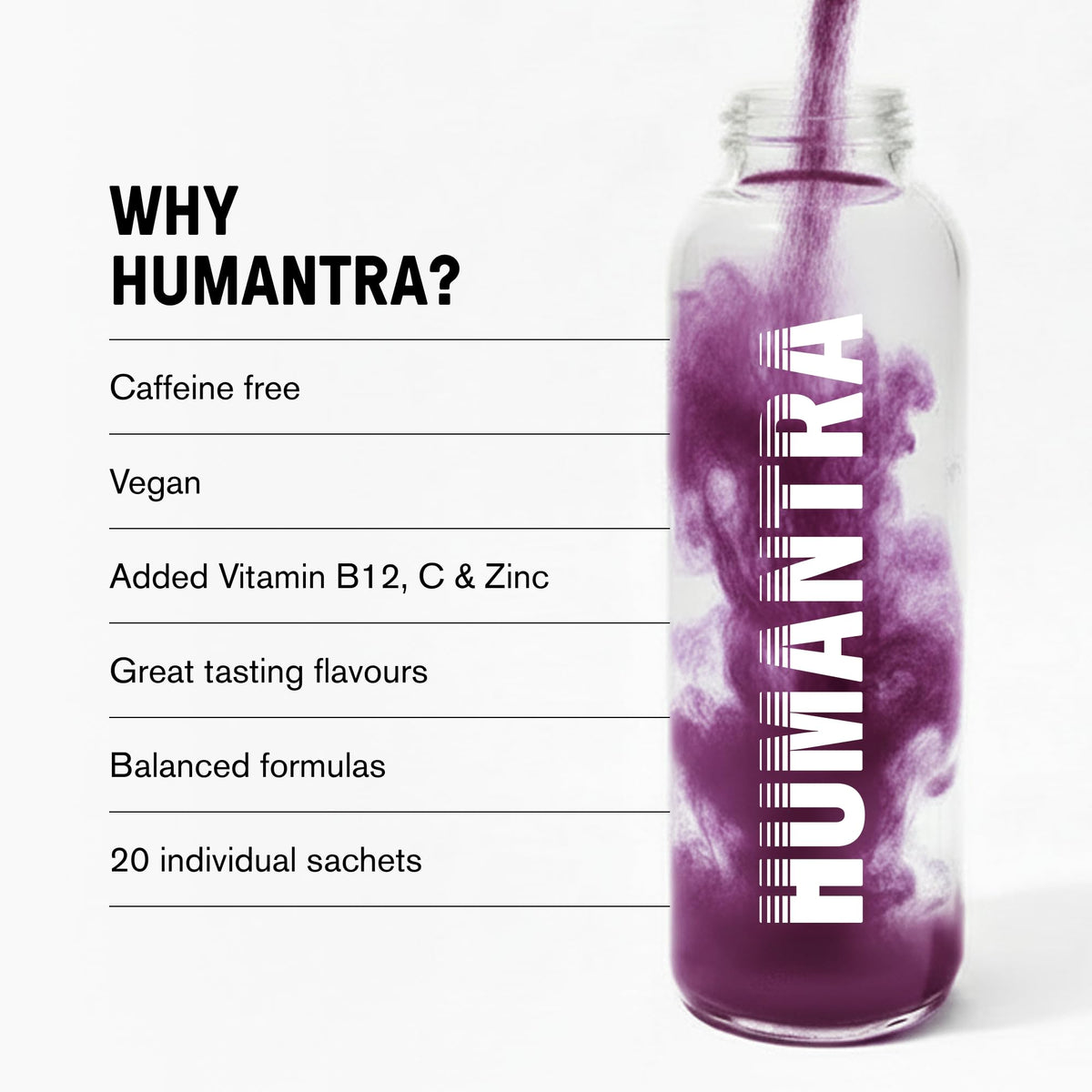 Humantra Electrolytes Powder Hydration Sachets - Himalayan Lime, 20ct