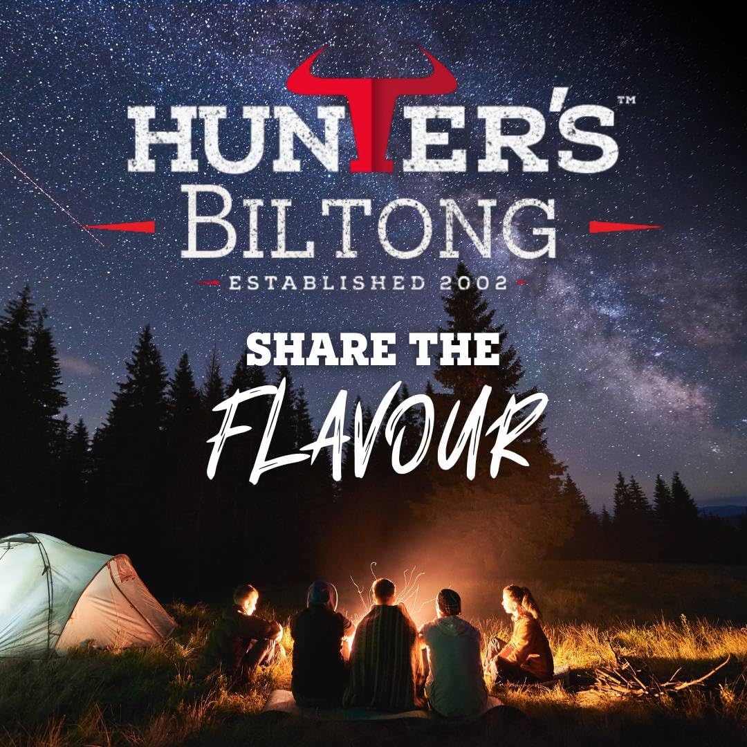 Hunters Biltong - 100g Beef Chilli Bites - Beef Snap Sticks - Authentic South African Biltong - High Protein Snacking for Pre or post work out - Low Sugar & Low Carb - Suitable for Paleo and Keto Diet
