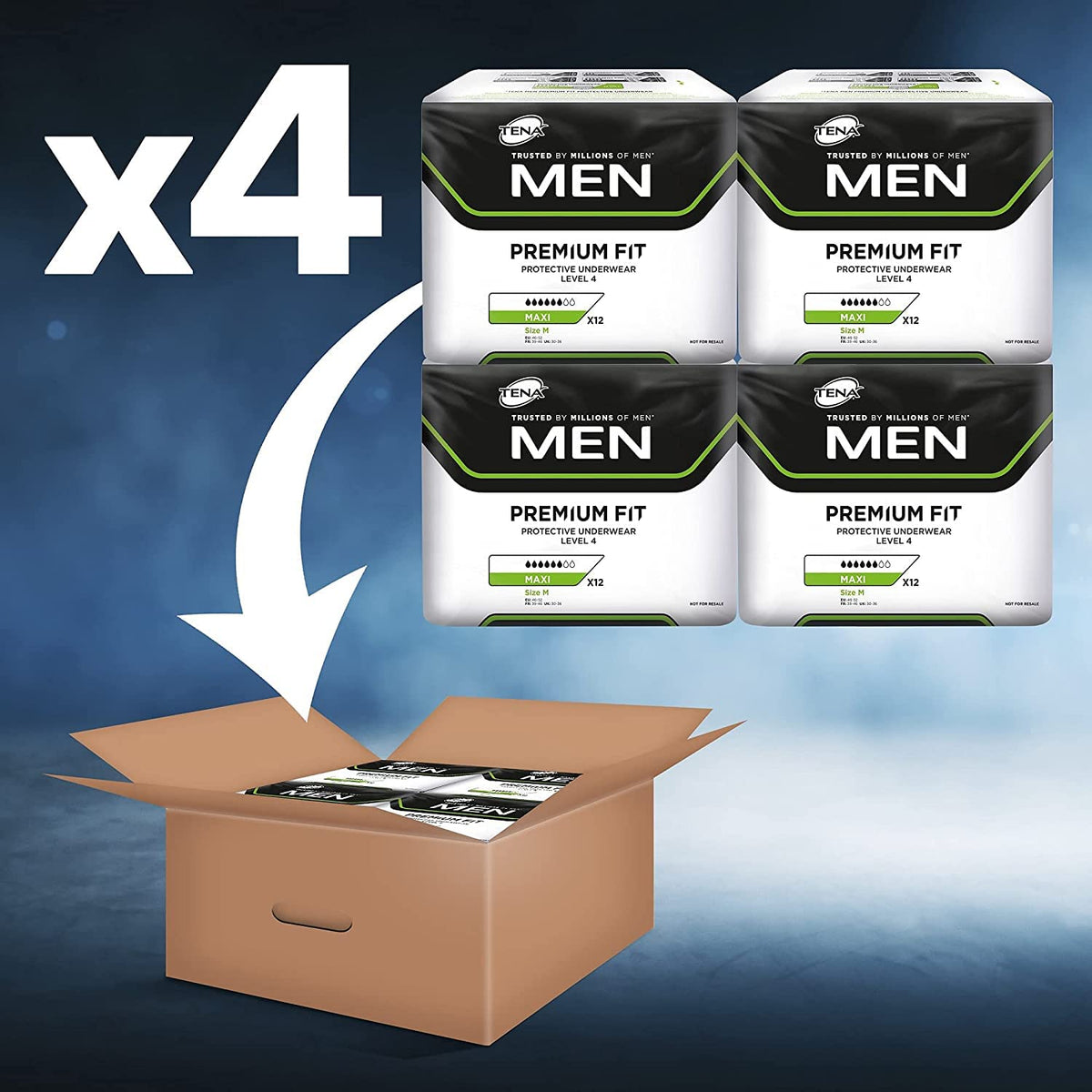 Tena - Tena Men Premium Fit Level 4 (Size L/XL) Protective Underwear - 10 Pieces