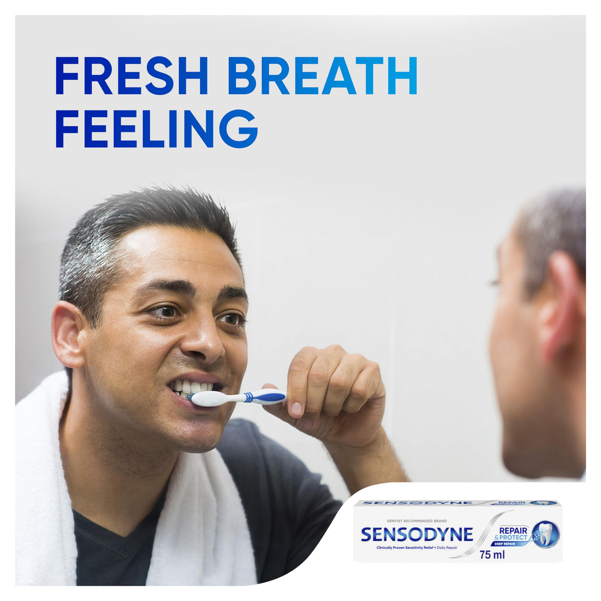 Sensodyne Repair & Protect Original Toothpaste, Sensitive Teeth, Mint, 75 ml