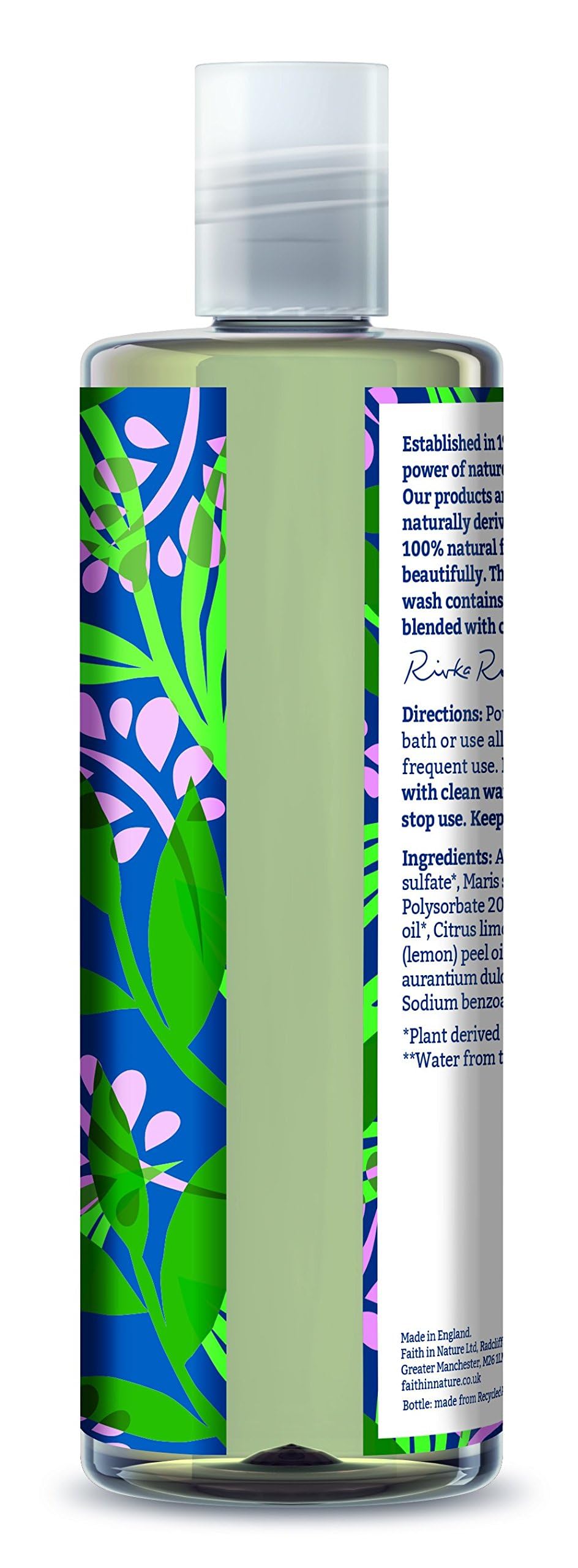 Faith In Nature Natural Fragrance Free Body Wash, Sensitive, Vegan and Cruelty Free, No SLS or Parabens, 400 ml