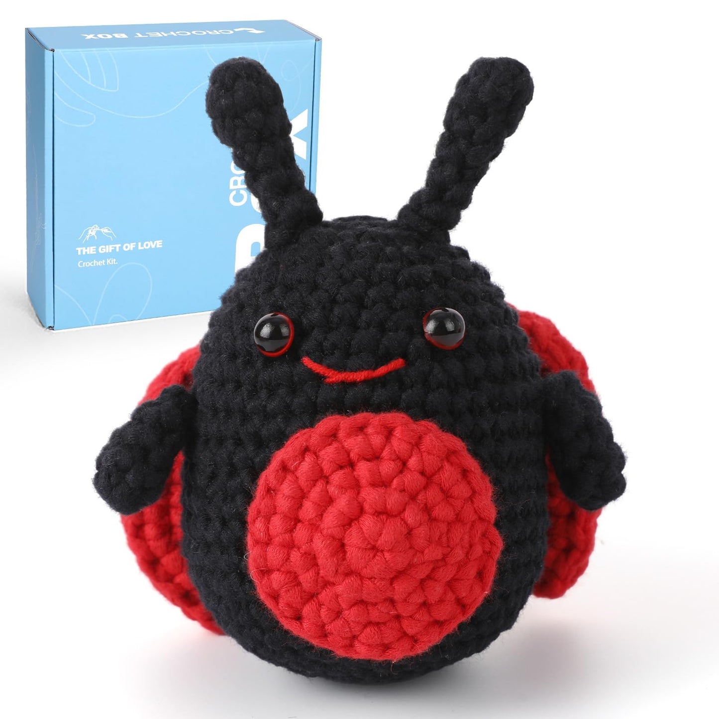 CROCHET BOX Complete Crochet Kit for Beginners - Highland Cow Crochet Kit, Include Video Tutorial, Instruction, Soft Yarn, Birthday Gift for Adults.