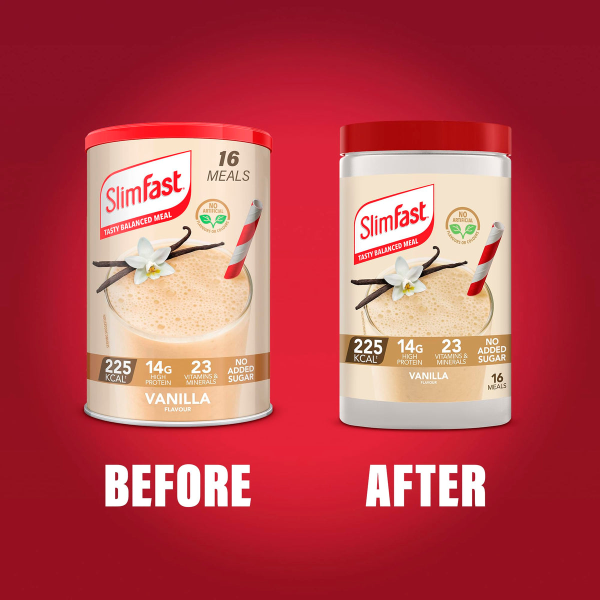 SlimFast • Meal Replacement Powder • Caramelised Biscuit Flavour • 584g