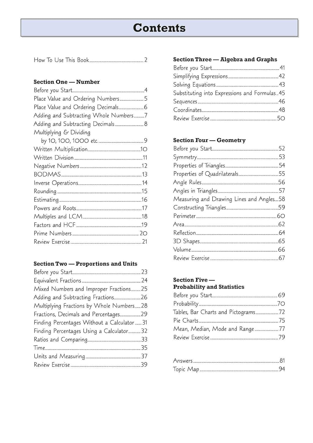KS3 Year 7 Maths Targeted Workbook (with answers)