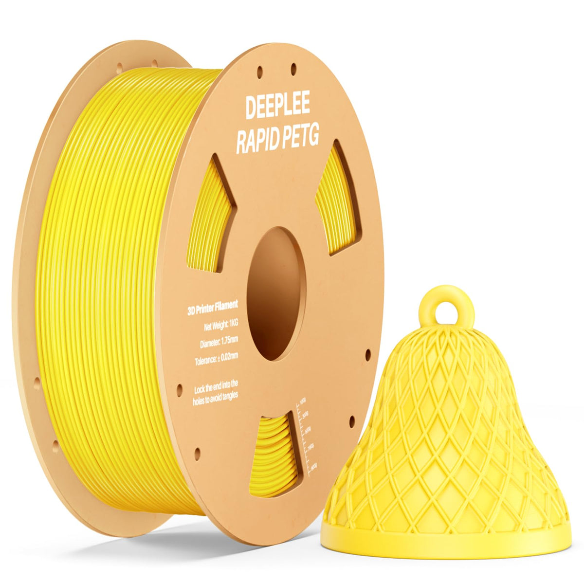 DEEPLEE Rapid PETG Filament 1.75mm Black 1KG