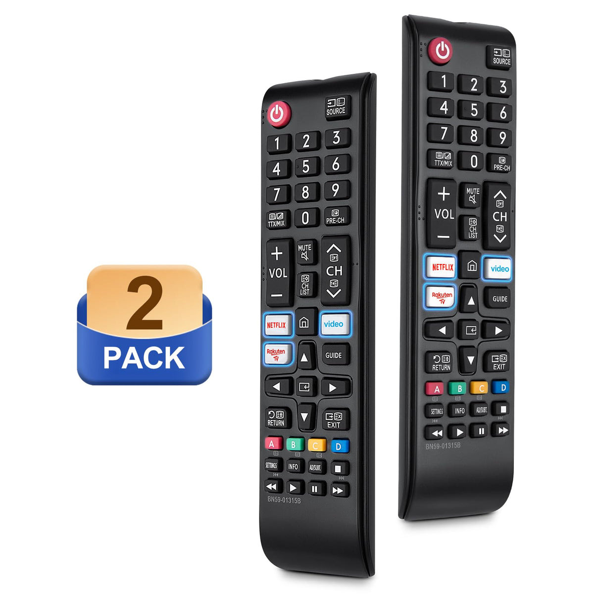 Universal for Samsung TV Remote Replacement【2 Pack】