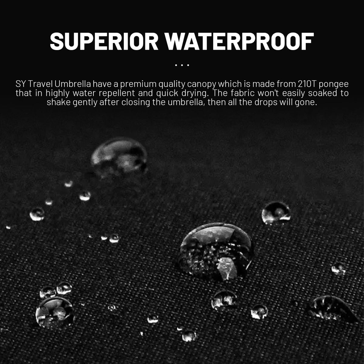 SY COMPACT Travel Umbrella Windproof Automatic Unbreakable UV Protection