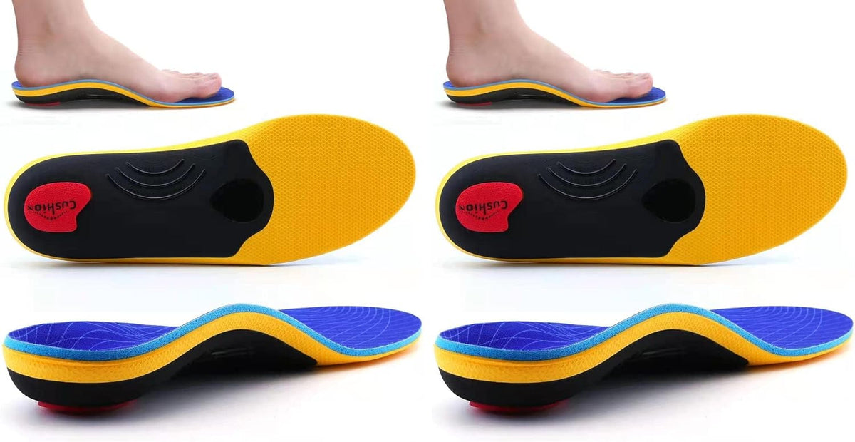 VALsole Orthotic Insole,Arch SupportFor Insole,Plantar FasciitisInsole,for OverPronation,Flat Feet,Metatarsalgia,Heel Pain, Insoles for Men and Women,Blue (UK 13-31cm, Blue-V227) (Pack of 2)