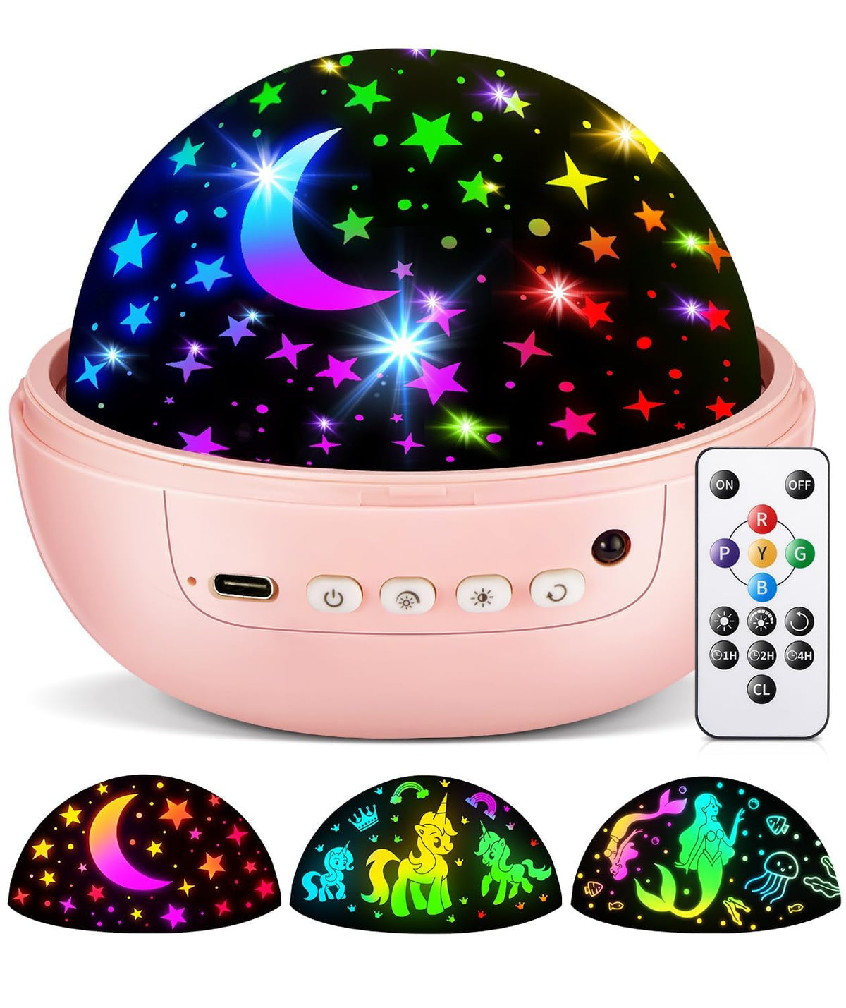 Night Light Projector 93 Lighting Mode,Baby Toys Gift Dimmable+Timer+Remote