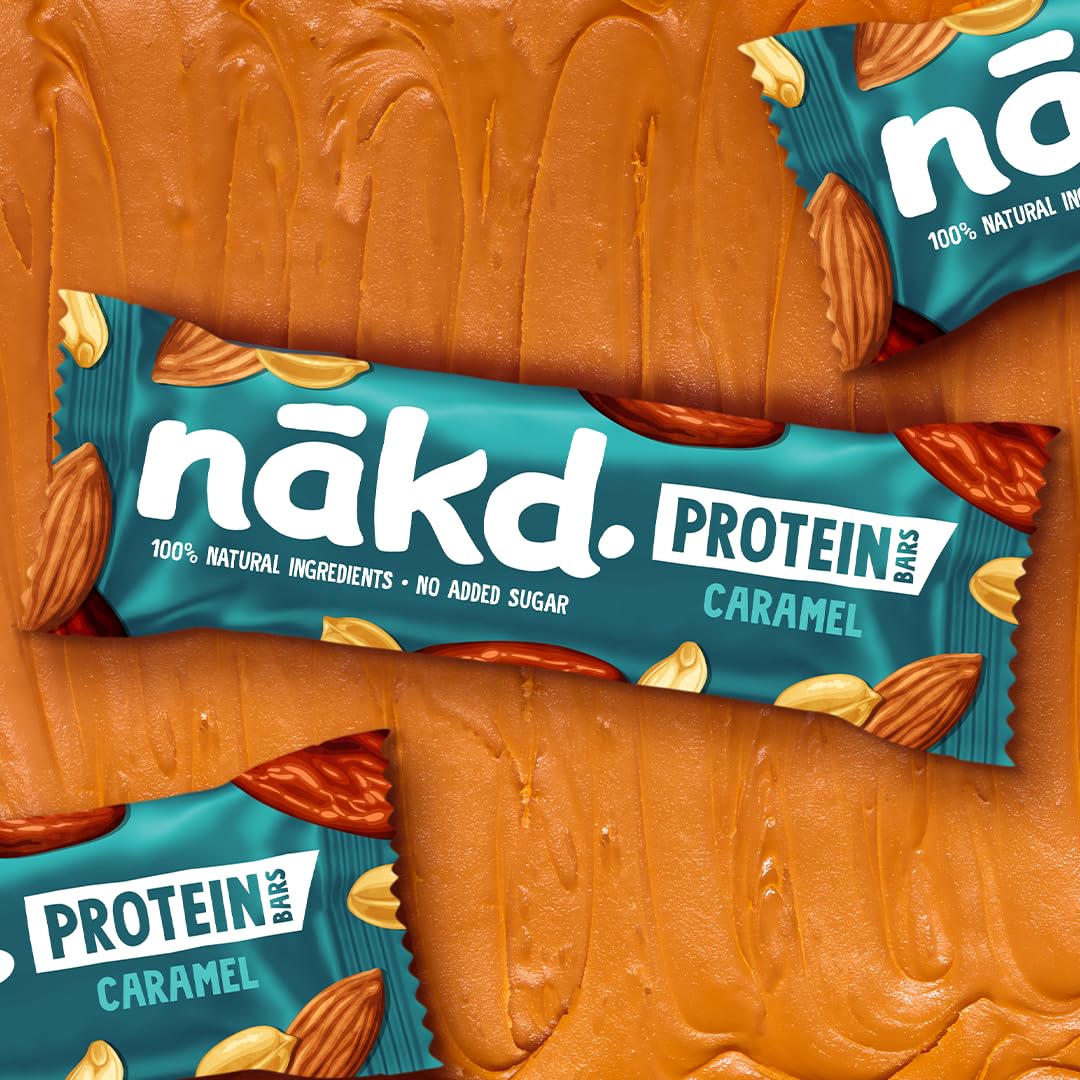 Nakd Cocoa Hazelnut Protein Bar - Vegan - Gluten Free - Healthy Snack, 45g (Pack of 16 bars)