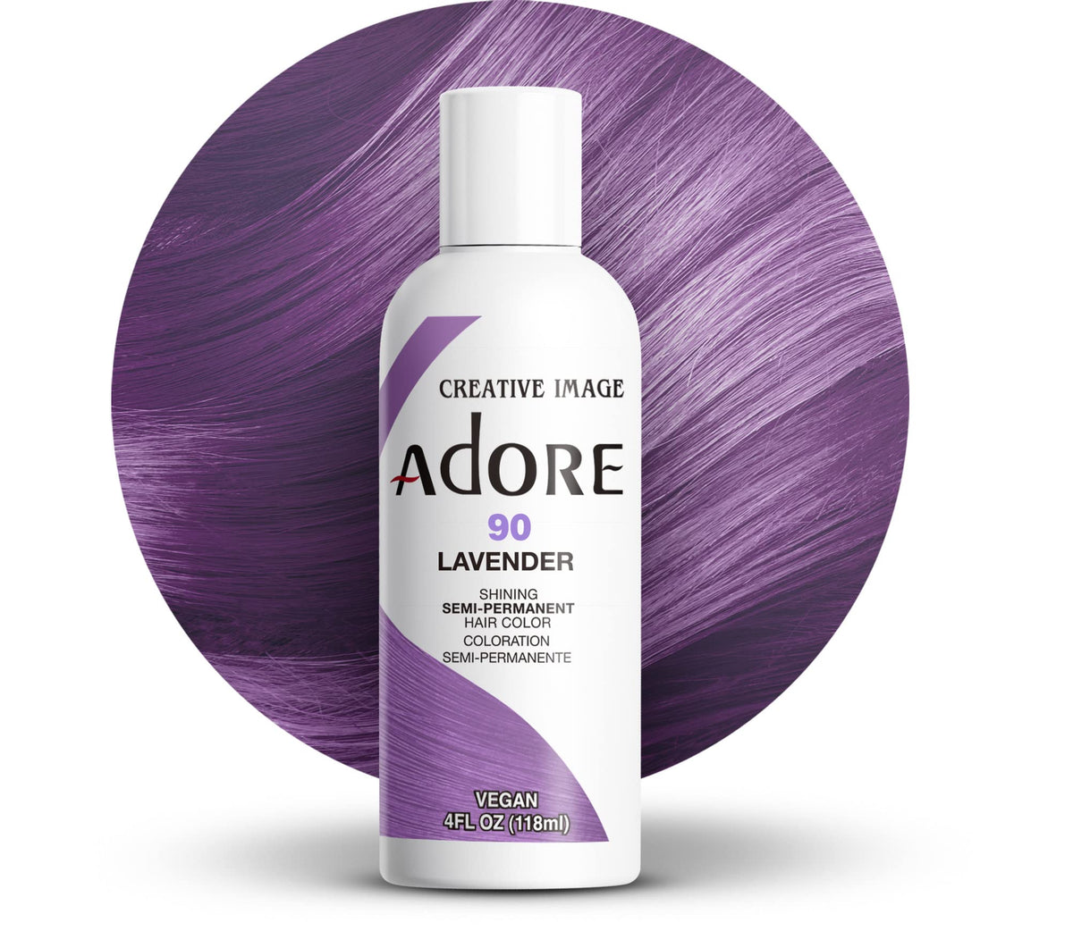 Adore Shining Semi Permanent Hair Colour 121 Jet Black – Vibrant Black Hair Dye, Vegan & Cruelty-Free, Ammonia, Peroxide & Alcohol Free